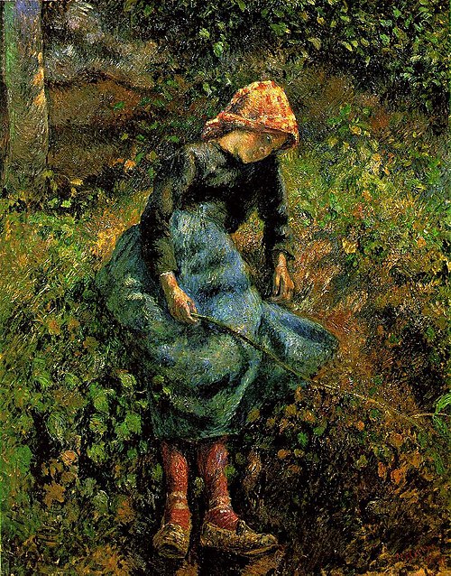 La Bergère, 1881, Camille Pissarro