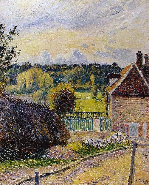 La Maison de la folie à Éragny, 1885, Camille Pissarro