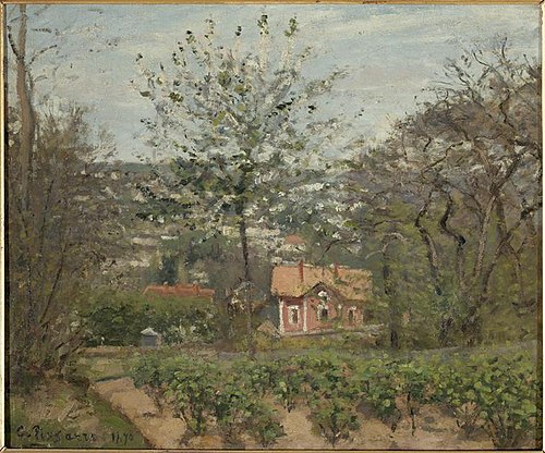 Le Chalet, la Maison Rose, 1870, Camille Pissarro