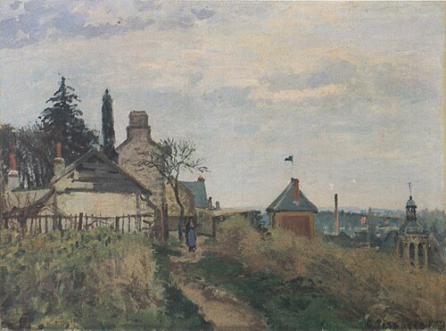 Le Palais de Justice, Pontoise, 1872, Camille Pissarro