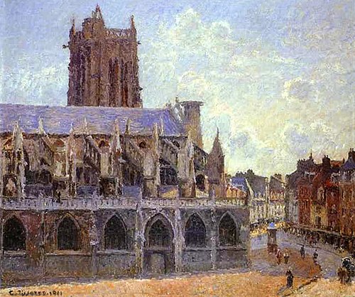 L'Église Saint-Jacques à Dieppe, 1901, Camille Pissarro