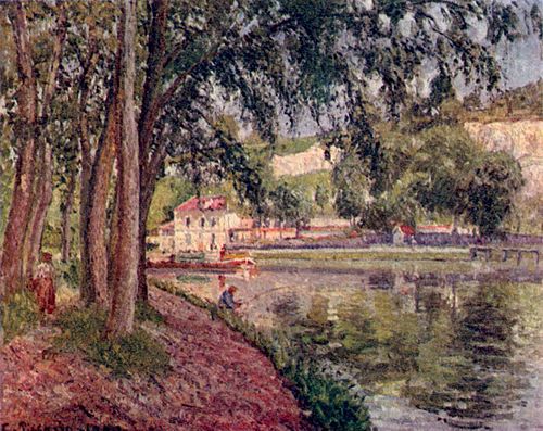 Moret, le canal du Loing, 1902, Camille Pissarro