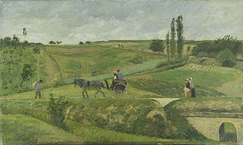 Route d'Ennery, 1874, Camille Pissarro