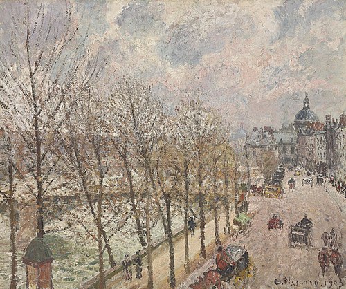 Le Quai Malaquais et l’institut, Printemps, 1903, Camille Pissarro