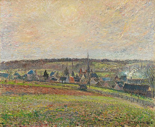 View of the Village of Éragny, 1885, Camille Pissarro