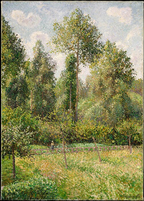Poplars, Éragny, 1895, Camille Pissarro