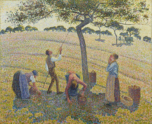 La récolte des pommes à Éragny, 1888, Camille Pissarro
