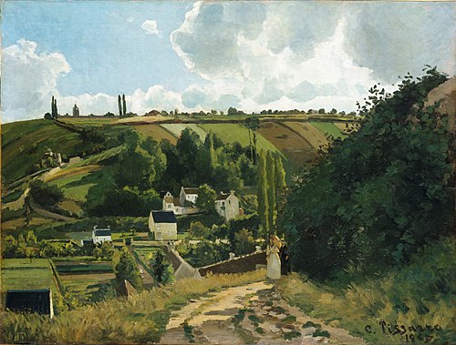 La côte du Jallais, Pontoise, 1867, Camille Pissarro
