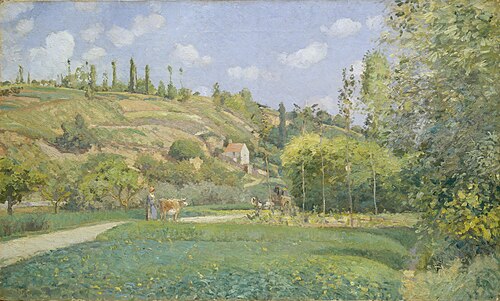 Un bouvier à Valhermeil, Auvers-sur-Oise, 1874, Camille Pissarro