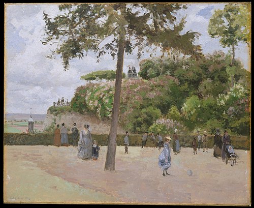 La Jardin de la Ville, Pontoise, 1874, Camille Pissarro