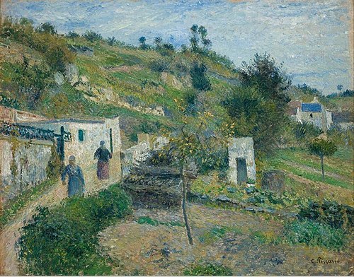 Les coteaux d'Auvers, 1882, Camille Pissarro