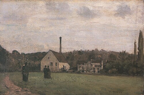 La Petite Fabrique, 1868, Camille Pissarro