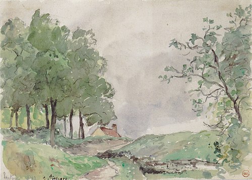 Paysage à Pontoise, 1872, Camille Pissarro