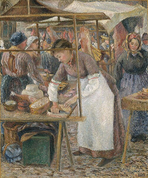 La Charcutière, 1883, Camille Pissarro
