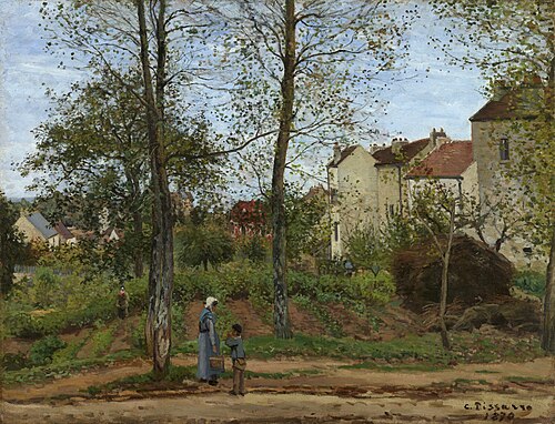 Paysage à Louveciennes, automne, 1870, Camille Pissarro