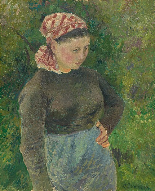 Paysanne, 1880, Camille Pissarro