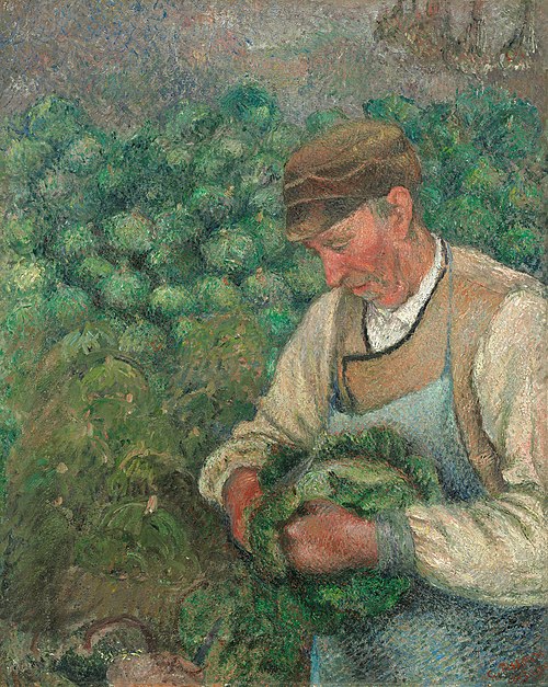 The Gardener - Old Peasant with Cabbage, 1900, Camille Pissarro