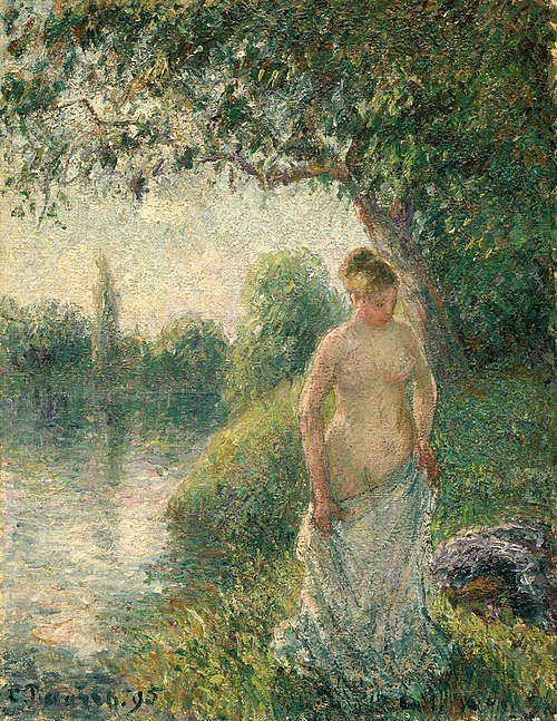 Jeune paysanne nue debout, 1895, Camille Pissarro