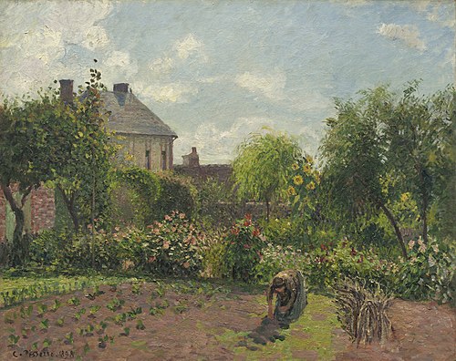 Le jardin d'Eragny, 1898, Camille Pissarro