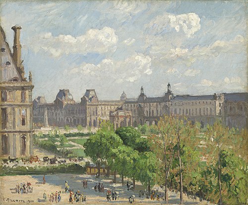 Place du Carrousel, Paris, 1900, Camille Pissarro