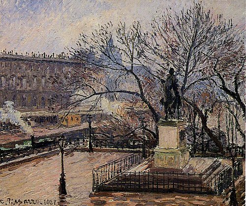 View of Pont-Neuf with Statue of Henri IV, 1901, Camille Pissarro