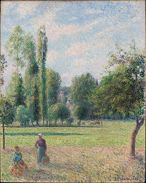 Two Peasant Women in a Meadow (Le Pré), 1893, Camille Pissarro