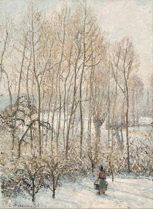Morning Sunlight on the Snow, Éragny-sur-Epte, 1895, Camille Pissarro