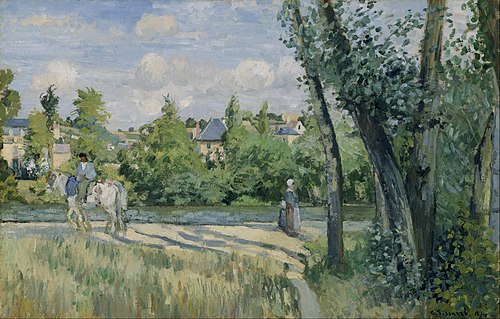 Sunlight on the Road, Pontoise, 1874, Camille Pissarro