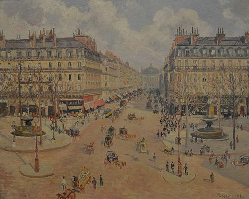 Avenue de l'Opéra, le soleil du matin, 1898, Camille Pissarro