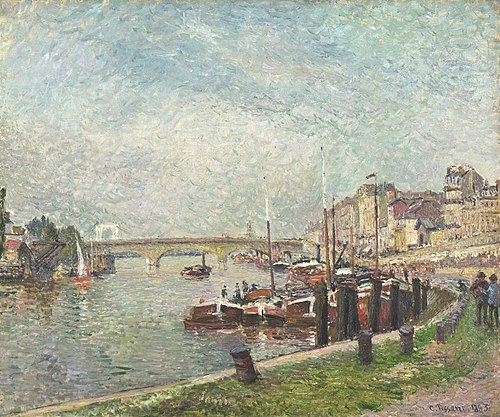 Quai Napoléon, Rouen, 1883, Camille Pissarro