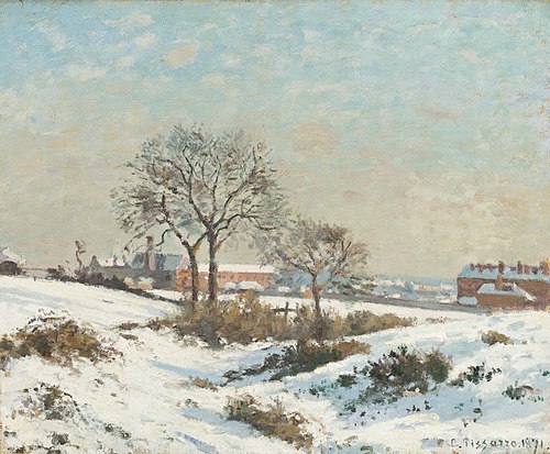 Snowy Landscape at South Norwood, 1871, Camille Pissarro