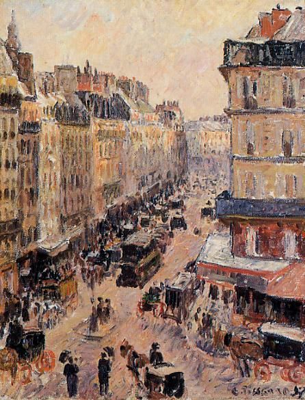 Rue Saint-Lazare, Effect of Sunlight, 1897, Camille Pissarro