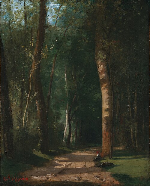 Allée dans une forêt, 1859, Camille Pissarro