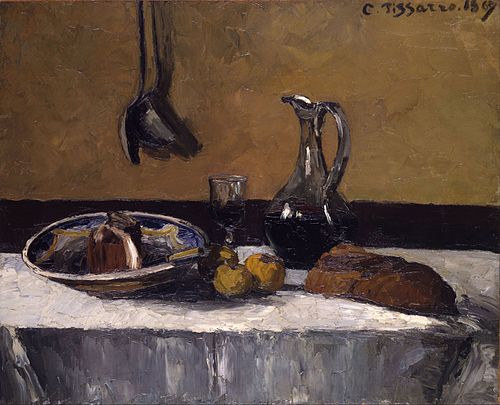 Nature morte, 1867, Camille Pissarro