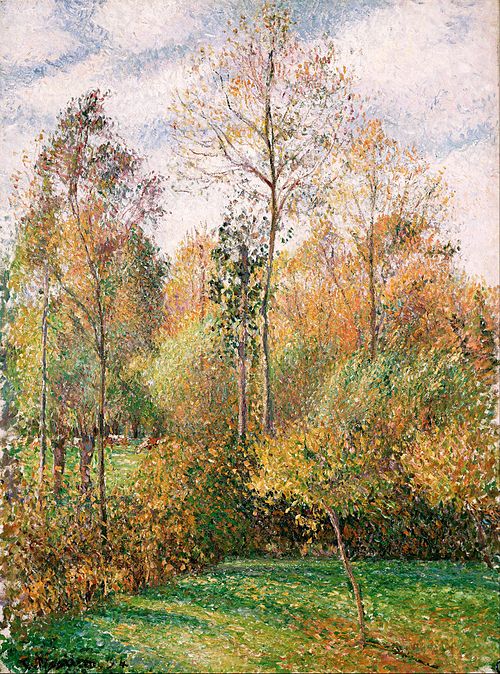 Autumn, Poplars, Éragny, 1894, Camille Pissarro