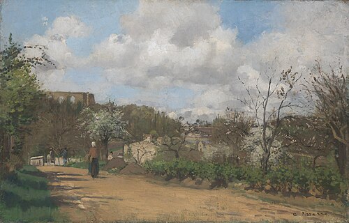View from Louveciennes, 1869, Camille Pissarro