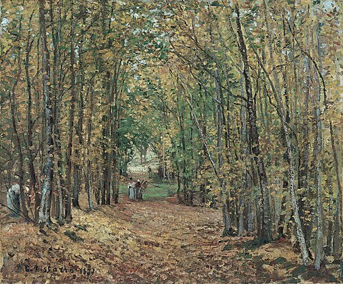Allée dans le parc de Marly, 1871, Camille Pissarro