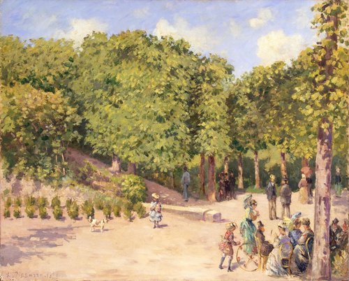 Parc de la ville à Pontoise, 1873, Camille Pissarro