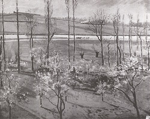 Bords de l’Oise, le Chou, Pontoise, 1873, Camille Pissarro