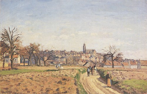 Vue de Pontoise, 1873, Camille Pissarro