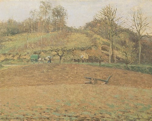 Terres labourèes, 1874, Camille Pissarro