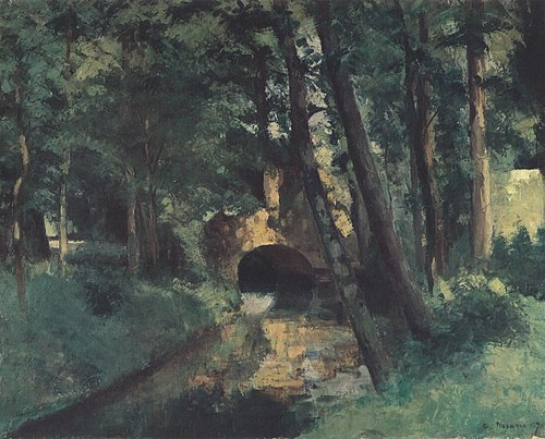 Le Petit Pont, Pontoise, 1875, Camille Pissarro