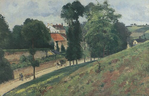 Vue de la Maison des Mathurins, Pontoise, 1875, Camille Pissarro