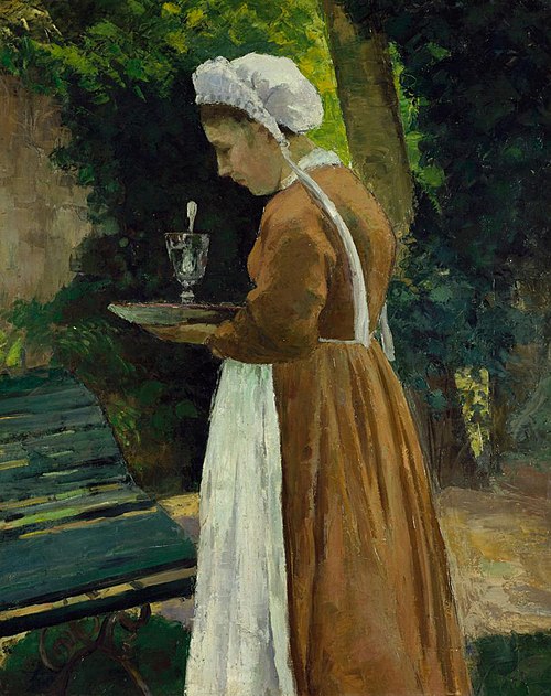 La servante, 1875, Camille Pissarro