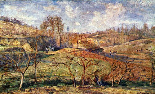 March Sun, Pontoise, 1875, Camille Pissarro