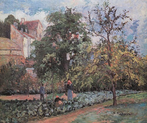 Le Verger à Maubuisson, Pontoise, 1876, Camille Pissarro