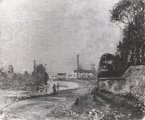 Bords de l´Oise, Saint-Ouen-l´Aumône, 1876, Camille Pissarro