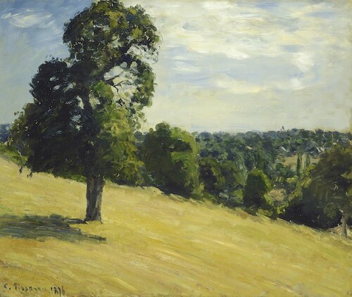 Le Grand Poirier à Montfoucault, 1876, Camille Pissarro