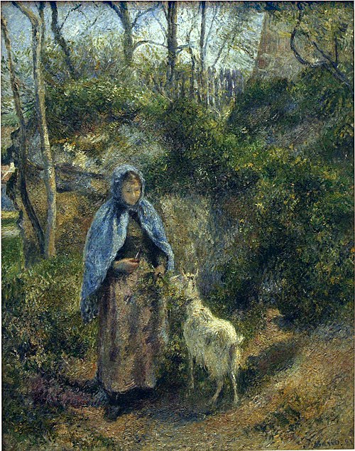 La Gardeuse de chèvre, 1881, Camille Pissarro