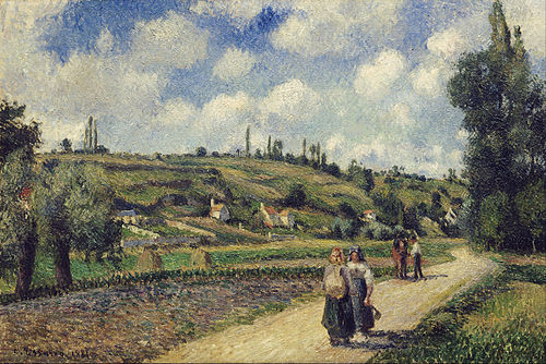 Côte du Valhermeil, Auvers-sur-Oise, 1881, Camille Pissarro